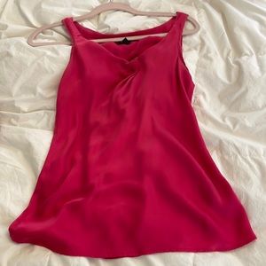 Pink Silk Tank Top